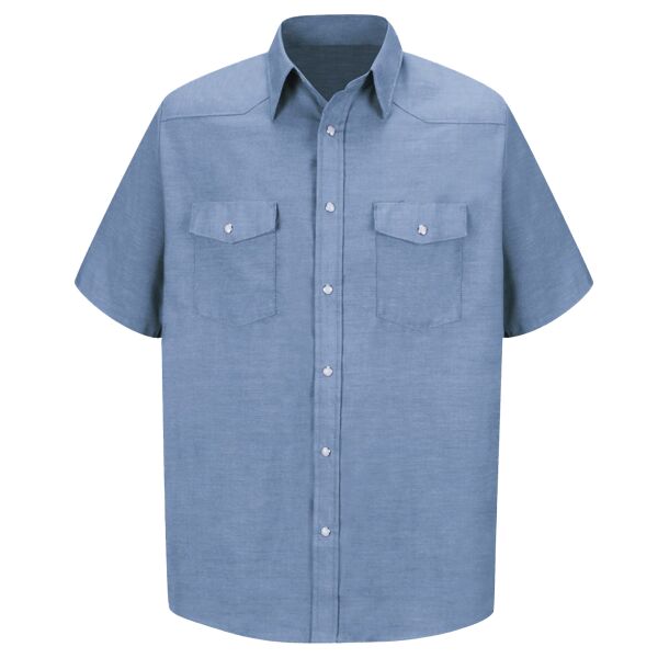 Deluxe Western Style Short Sleeve Shirt - Tall Sizes Thumbnail