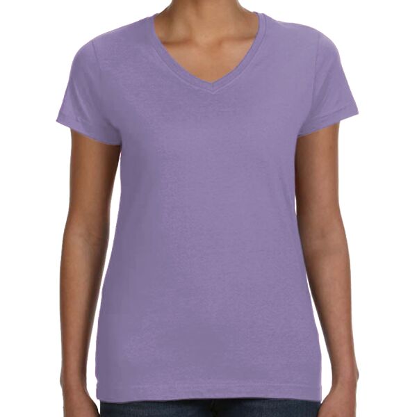Women's V-Neck Fine Jersey Tee Thumbnail