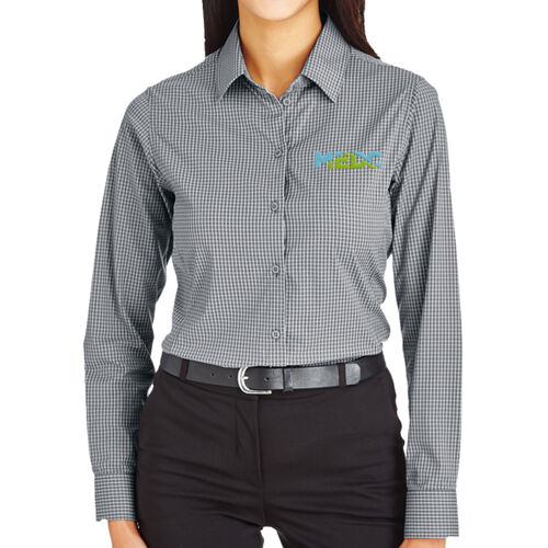 Women's Tonal Mini Check Shirt Thumbnail
